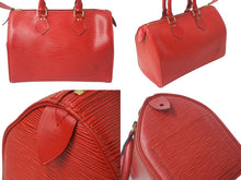 画像をギャラリービューアに読み込む, LOUIS VUITTON ルイヴィトン スピーディ 25 エピ レザー ミニボストンバッグ ハンドバッグ カスティリアンレッド M59237 美品 中古 4c075876