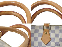 Load image into Gallery viewer, LOUIS VUITTON ルイヴィトン スピーディ30 ダミエ アズール N41533 ホワイト ベージュ 美品 中古 4c075885
