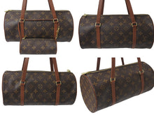 Load image into Gallery viewer, 極美品 LOUIS VUITTON ルイヴィトン モノグラム パピヨン30 ハンドバッグ 旧型 筒型 ロゴ 鞄 カバン M51365 ゴールド金具 中古 4c075965