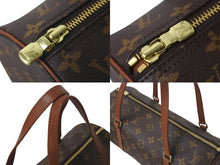 Load image into Gallery viewer, 極美品 LOUIS VUITTON ルイヴィトン モノグラム パピヨン30 ハンドバッグ 旧型 筒型 ロゴ 鞄 カバン M51365 ゴールド金具 中古 4c075965