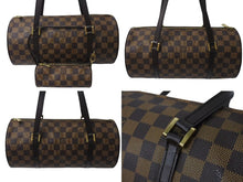 Load image into Gallery viewer, 極美品 LOUIS VUITTON ルイヴィトン ハンドバッグ パピヨン30 ダミエキャンバス N51303 ブラウン ゴールド金具 中古 4c075991