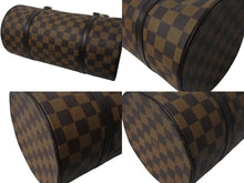 Load image into Gallery viewer, 極美品 LOUIS VUITTON ルイヴィトン ハンドバッグ パピヨン30 ダミエキャンバス N51303 ブラウン ゴールド金具 中古 4c075991