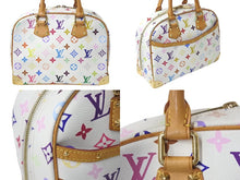 Load image into Gallery viewer, LOUIS VUITTON ルイヴィトン ハンドバッグ トゥルーヴィル モノグラム ホワイト マルチカラー M92663 ゴールド金具 美品 中古 4c076034