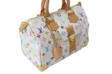 Load image into Gallery viewer, 極美品 LOUIS VUITTON ルイヴィトン スピーディ30 ハンドバッグ M92643 モノグラム マルチカラー 村上隆 ホワイト中古 4c076040