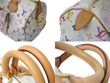 Load image into Gallery viewer, 極美品 LOUIS VUITTON ルイヴィトン スピーディ30 ハンドバッグ M92643 モノグラム マルチカラー 村上隆 ホワイト中古 4c076040