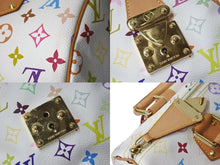 Load image into Gallery viewer, 極美品 LOUIS VUITTON ルイヴィトン スピーディ30 ハンドバッグ M92643 モノグラム マルチカラー 村上隆 ホワイト中古 4c076040