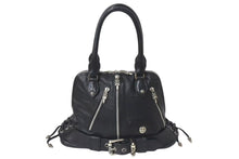 Load image into Gallery viewer, 極美品 CHROME HEARTS クロムハーツ MO DEAN MOディーン ハンドバッグ ダガージップ クロスボール レザー ブラック 中古 4c076107