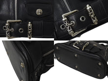 Load image into Gallery viewer, 極美品 CHROME HEARTS クロムハーツ MO DEAN MOディーン ハンドバッグ ダガージップ クロスボール レザー ブラック 中古 4c076107