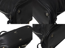 Load image into Gallery viewer, 極美品 CHROME HEARTS クロムハーツ MO DEAN MOディーン ハンドバッグ ダガージップ クロスボール レザー ブラック 中古 4c076107