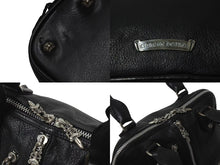 Load image into Gallery viewer, 極美品 CHROME HEARTS クロムハーツ MO DEAN MOディーン ハンドバッグ ダガージップ クロスボール レザー ブラック 中古 4c076107