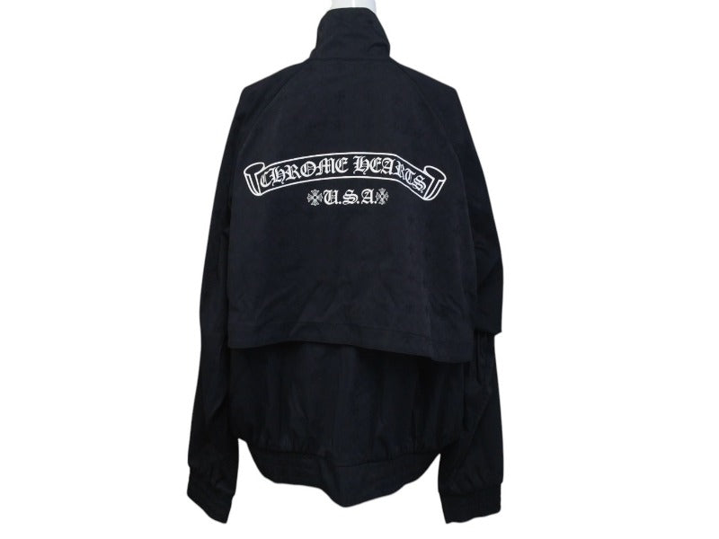 CHROME HEARTS クロムハーツ ナイロンジャケット サイズL 総柄 CH  