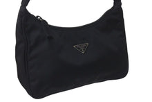 Load image into Gallery viewer, PRADA プラダ ホーボー ハンドバッグ ワンショルダーバッグ MV515 トライアングルロゴ ナイロン ブラック 美品 中古 4c076398