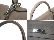Load image into Gallery viewer, 極美品 HERMES エルメス ケリー35 ハンドバッグ □N刻 2010年 内縫い トリヨンクレマンス トゥルティエールグレー シルバー金具 中古 4c076473