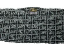 Load image into Gallery viewer, FENDI フェンディ マフラー ズッカ柄 FFロゴ イタリア製 アクリル ブラック グレー 美品 中古 4c071004