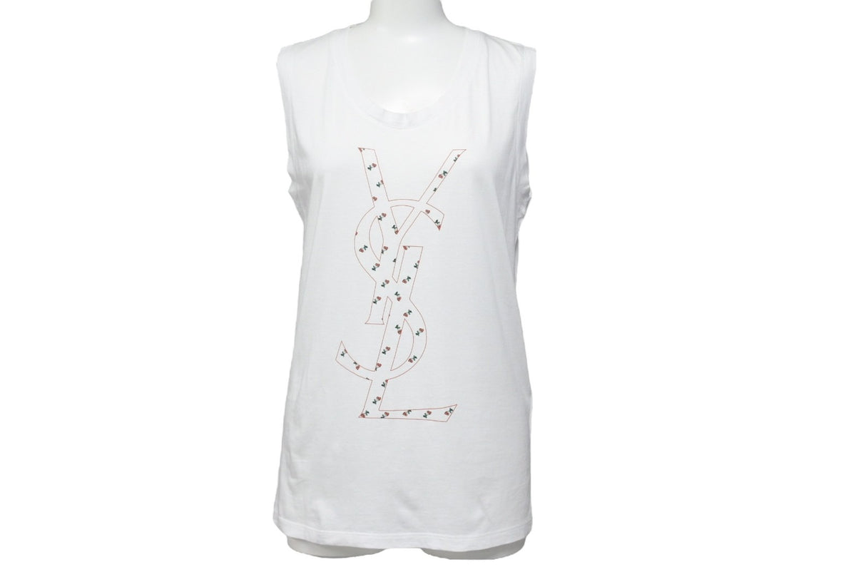 【新品♥未使用】YSL ロゴ タンクトップ　ホワイト 新品♥未使用】YSL ロゴ タンクトップ ホワイト 楽天市場