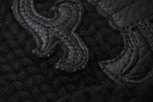Load image into Gallery viewer, CHROME HEARTS クロムハーツ ニットキャップ ブラック コットン レザー シルバー925 ONE SIZE 2238-304-5500 美品 中古 60882