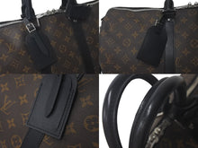 Load image into Gallery viewer, LOUIS VUITTON ルイ ヴィトン キーポル バンドリエール45 ボストンバッグ M56711 モノグラムマカサー ブラウン 美品 中古 61226