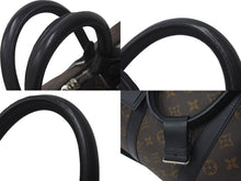 Load image into Gallery viewer, LOUIS VUITTON ルイ ヴィトン キーポル バンドリエール45 ボストンバッグ M56711 モノグラムマカサー ブラウン 美品 中古 61226