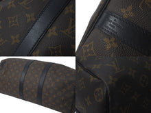 Load image into Gallery viewer, LOUIS VUITTON ルイ ヴィトン キーポル バンドリエール45 ボストンバッグ M56711 モノグラムマカサー ブラウン 美品 中古 61226