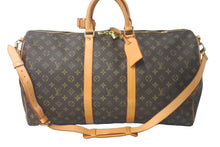 Load image into Gallery viewer, LOLOUIS VUITTON ルイ ヴィトン キーポル バンドリエール55 ボストンバッグ モノグラムキャンバス M41414 ブラウン 美品 中古 61263
