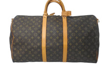 Load image into Gallery viewer, LOLOUIS VUITTON ルイ ヴィトン キーポル バンドリエール55 ボストンバッグ モノグラムキャンバス M41414 ブラウン 美品 中古 61263