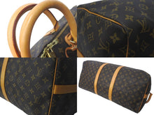 Load image into Gallery viewer, LOLOUIS VUITTON ルイ ヴィトン キーポル バンドリエール55 ボストンバッグ モノグラムキャンバス M41414 ブラウン 美品 中古 61263