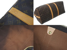 Load image into Gallery viewer, LOUIS VUITTON ルイ ヴィトン キーポル バンドリエール55 ボストンバッグ モノグラムキャンバス M41414 ブラウン 美品 中古 61269