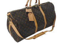 Load image into Gallery viewer, LOUIS VUITTON ルイ ヴィトン キーポル バンドリエール55 ボストンバッグ モノグラムキャンバス M41414 ブラウン 美品 中古 61269