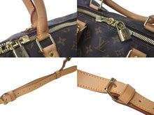 Load image into Gallery viewer, LOUIS VUITTON ルイ ヴィトン キーポル バンドリエール55 ボストンバッグ モノグラムキャンバス M41414 ブラウン 美品 中古 61269