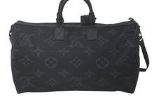 Load image into Gallery viewer, 新品同様 LOUIS VUITTON ルイヴィトン キーポルバンドリエールリバーシブル50 M45602 ボストンバッグ ブラック 中古 61278