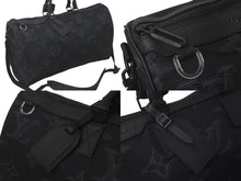 Load image into Gallery viewer, 新品同様 LOUIS VUITTON ルイヴィトン キーポルバンドリエールリバーシブル50 M45602 ボストンバッグ ブラック 中古 61278