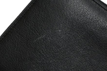 Load image into Gallery viewer, YVES SAINT LAURENT イヴ サンローラン 長財布 ラウンドファスナー YSLロゴ 352904 レザー ブラック 美品 中古 4c061010
