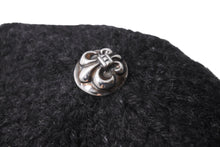 Load image into Gallery viewer, 極美品 CHROME HEARTS クロムハーツ ビーニー ニットキャップ カシミヤ フレアボタン フレアパッチ ブラック 中古 61847