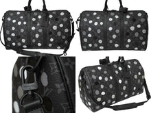 Load image into Gallery viewer, 新品同様品 LOUIS VUITTON ルイ ヴィトン × YK キーポル バンドリエール45 ボストンバッグ M46400 草間彌生 ブラック 中古 61973