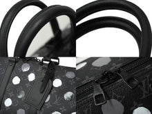 Load image into Gallery viewer, 新品同様品 LOUIS VUITTON ルイ ヴィトン × YK キーポル バンドリエール45 ボストンバッグ M46400 草間彌生 ブラック 中古 61973