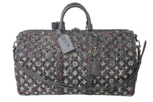 Load image into Gallery viewer, 新品同様 LOUIS VUITTON ルイヴィトン M58742 キーポルバンドリエール50 リサイクルウール ツイード グレー 中古 62027