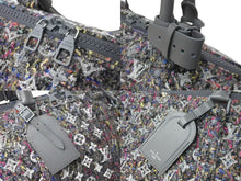 Load image into Gallery viewer, 新品同様 LOUIS VUITTON ルイヴィトン M58742 キーポルバンドリエール50 リサイクルウール ツイード グレー 中古 62027