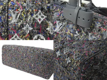 Load image into Gallery viewer, 新品同様 LOUIS VUITTON ルイヴィトン M58742 キーポルバンドリエール50 リサイクルウール ツイード グレー 中古 62027