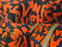 Load image into Gallery viewer, 新品同様 LOUIS VUITTON ルイヴィトン モノグラム グラフィティ キーポル50 ボストン スプラウス オレンジ M93699 中古 62029