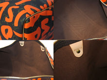 Load image into Gallery viewer, 新品同様 LOUIS VUITTON ルイヴィトン モノグラム グラフィティ キーポル50 ボストン スプラウス オレンジ M93699 中古 62029