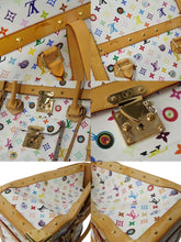 Load image into Gallery viewer, LOUIS VUITTON × 村上隆 ルイヴィトン ハンドバッグ サックジギャンティック M92057 ブロン マルチ 美品 中古 62230