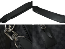 Load image into Gallery viewer, 新品同様 LOUIS VUITTON ルイヴィトン ボストンバッグ キーポルバンドリエール55 ダミエ グラフィット N41413 ブラック シルバー金具 中古 62260