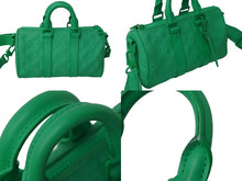 Load image into Gallery viewer, LOUIS VUITTON ルイ ヴィトン キーポルバンドリエール25 2WAYボストンバッグ M20929 トリヨン モノグラム グリーン 美品 中古 62314