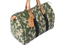 Load image into Gallery viewer, 新品同様 ルイ ヴィトン LOUIS VUITTON モノグラム フラージュ スピーディ 35 バッグ カモフラ グリーン M95773 村上隆 中古 62332