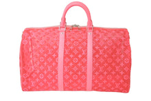 Load image into Gallery viewer, 未使用 LOUIS VUITTON ルイヴィトン キーポルバンドリエール50 ボストンバッグ バッグ レース ピンク M55267 中古 62690