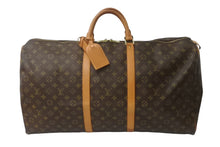 Load image into Gallery viewer, LOUIS VUITTON ルイ ヴィトン キーポル60 ボストンバッグ M41412 モノグラム ブラウン PVC ヌメ革 レザー 良品 中古 62802