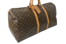 Load image into Gallery viewer, LOUIS VUITTON ルイ ヴィトン キーポル60 ボストンバッグ M41412 モノグラム ブラウン PVC ヌメ革 レザー 良品 中古 62802