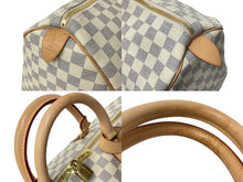 Load image into Gallery viewer, 新品同様 LOUIS VUITTON ルイヴィトン ボストンバッグ キーポル50 ダミエアズール N41430 ホワイト 中古 62819