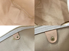 Load image into Gallery viewer, 新品同様 LOUIS VUITTON ルイヴィトン ボストンバッグ キーポル50 ダミエアズール N41430 ホワイト 中古 62819
