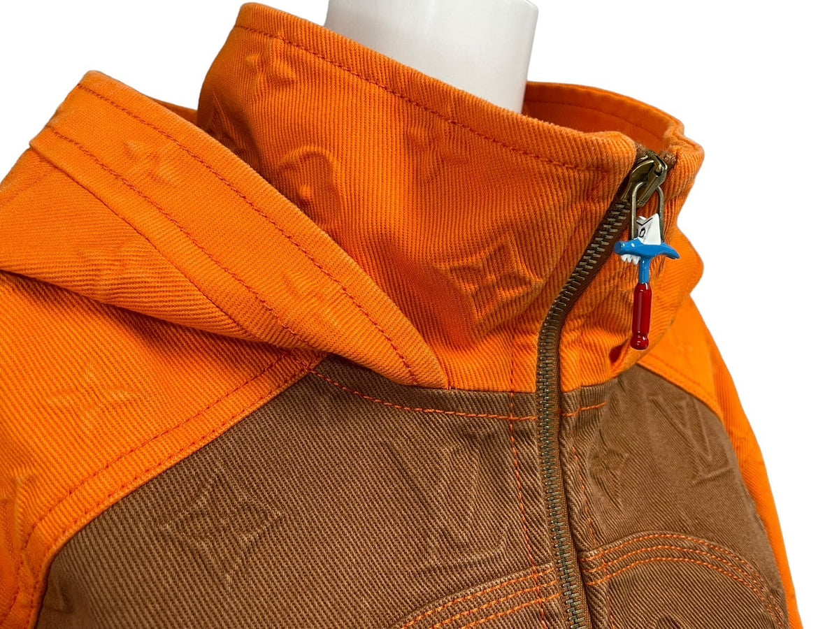 極美品 LOUIS VUITTON ルイヴィトン モノグラムフーデッドデニム